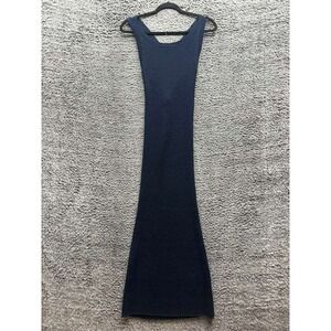 Anthropologie Saturday Sunday Elle Knit Maxi Sweater Dress Blue Womens Size XS